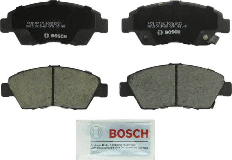 BOSCH BC621 QuietCast Premium Ceramic Disc Brake Pad Set  Compatible with Select Acura RSX Honda Civic Civic del Sol Fit FRONT